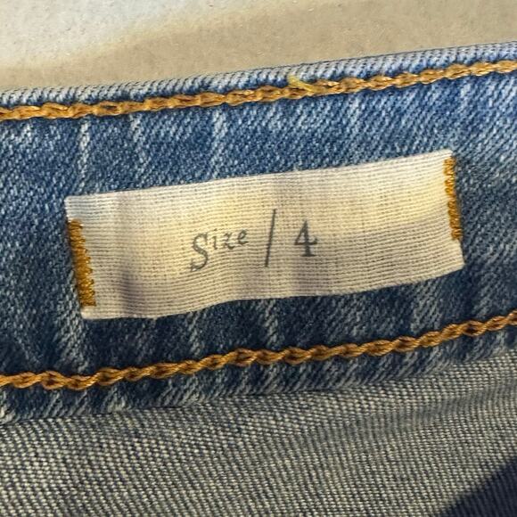 Pilcro Letterpress ANTHRO size 4 denim jean button Women pencil skirt y2k wester - Picture 6 of 10